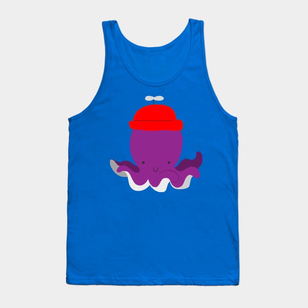 Purple Octopus Tank Top by saradaboru